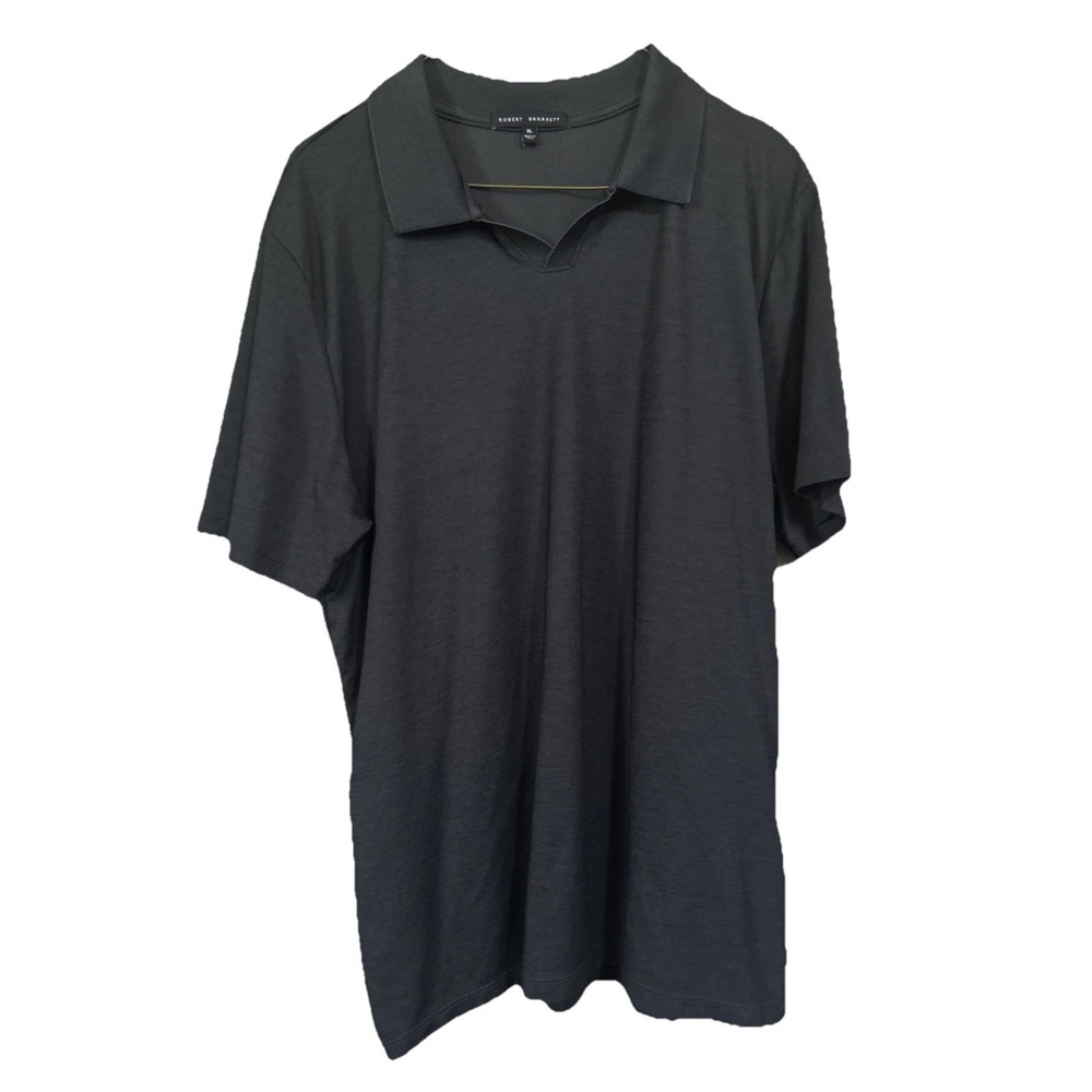 Robert Barakett Golf Polo Shirt XL Charcoal Grey Collared Short Sleeve